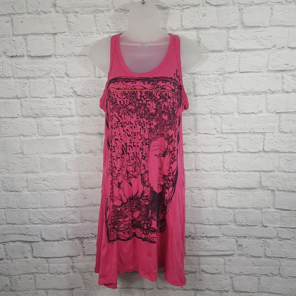 Kathmandu Sankrit Buddah Fitted Tank Dress